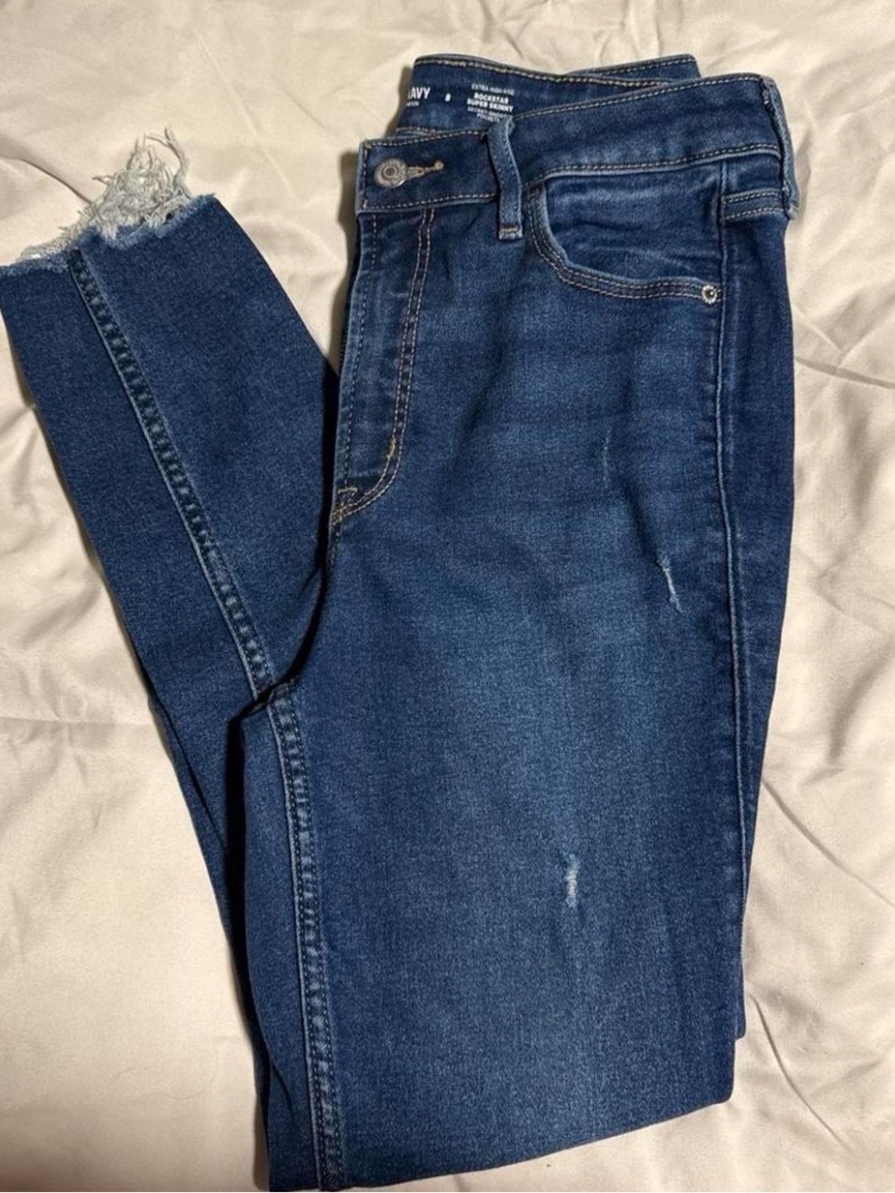 Old Navy Dark Blue High-Rise Skinny Jeans